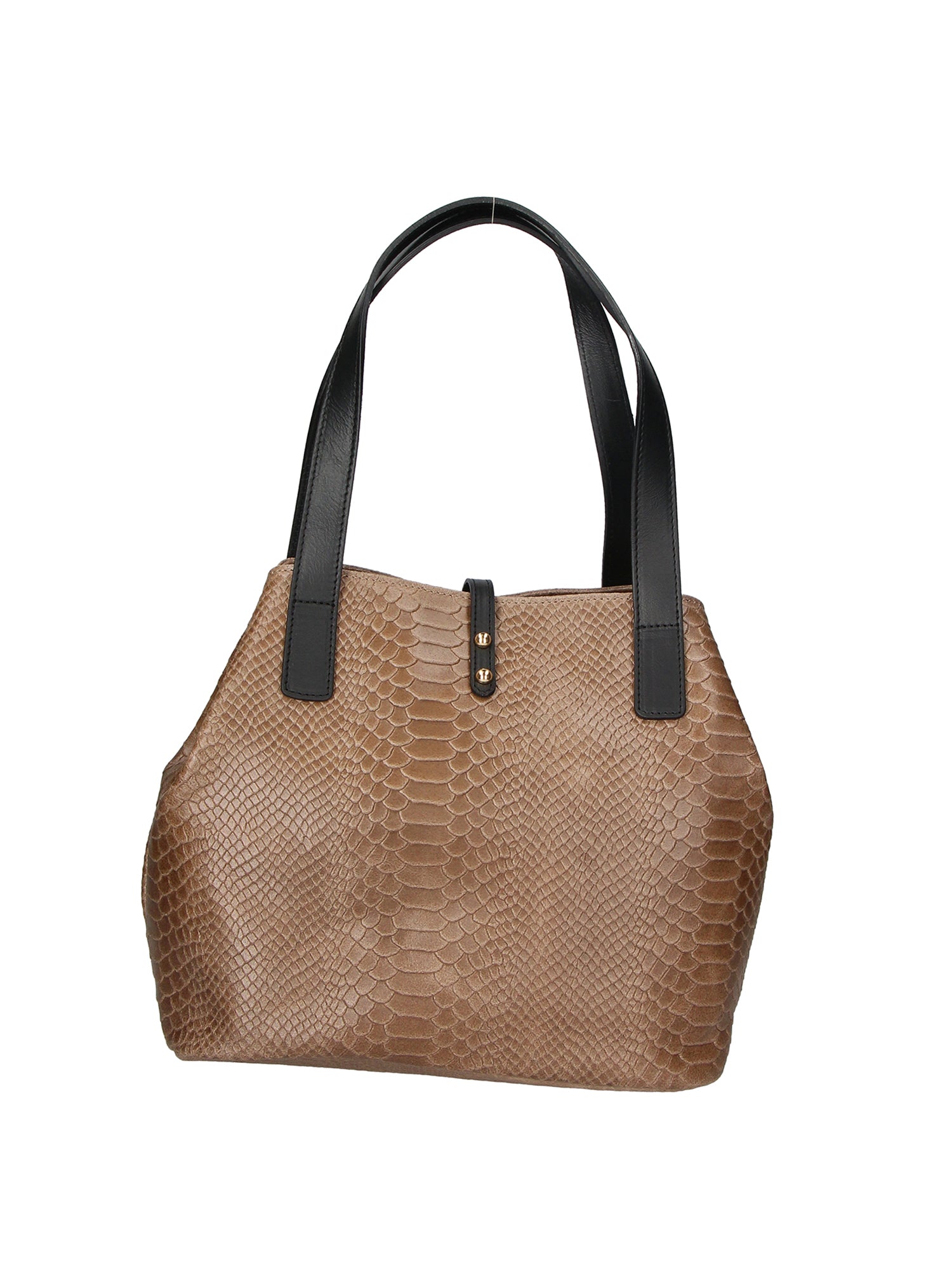 Clarissa Borsa a mano da donna Vera pelle 5276-009 TAUPE SCURO Gave Lux