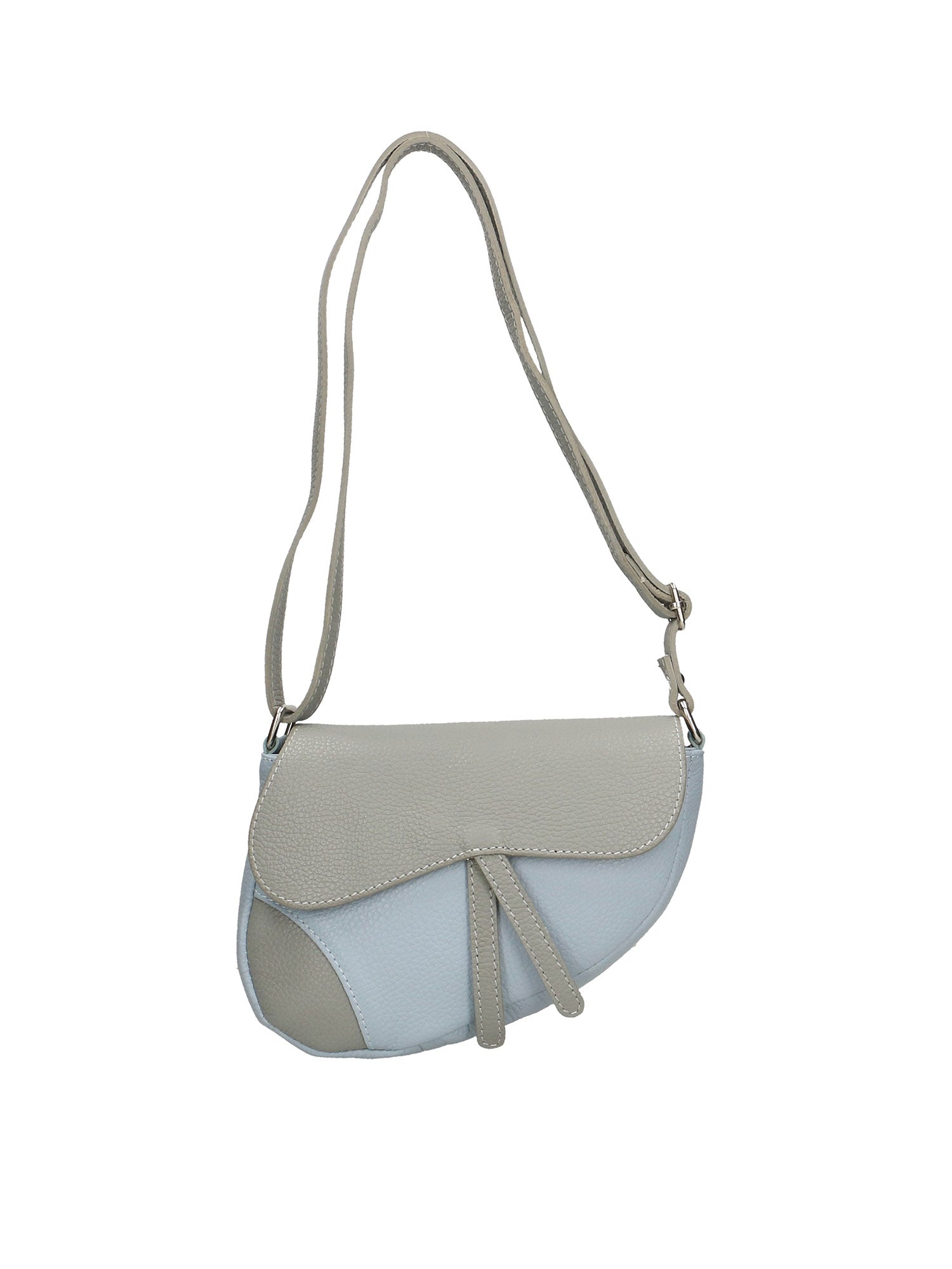 Sylvana Borsa a tracolla da donna Vera pelle 193034-GRIGIO+CIELO Gave Lux