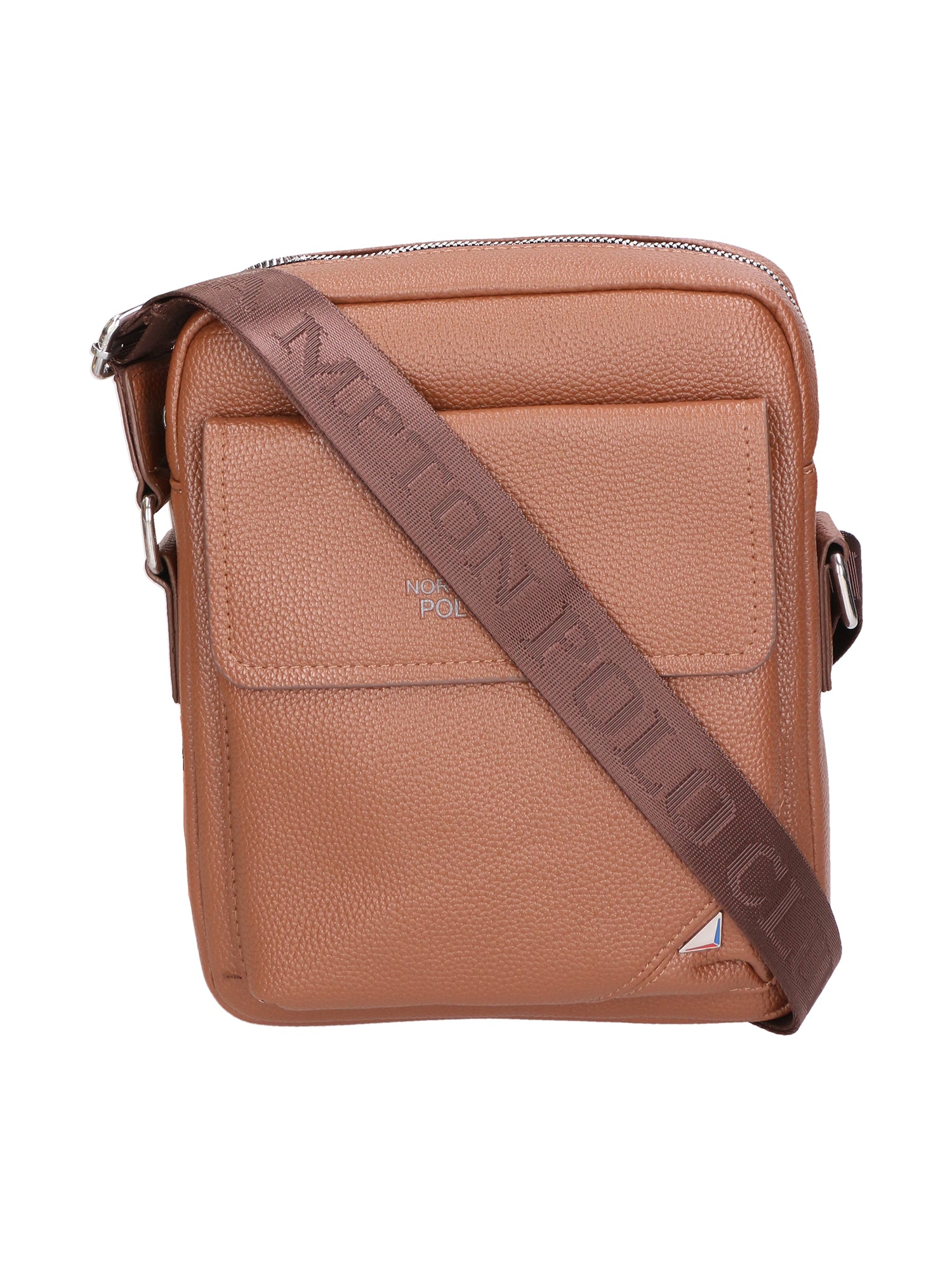 Borsa a tracolla uomo 100% pelle PU PCL3027-KHAKI Northampton Polo Club