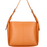 Borsa a spalla da donna Misto pelle e tessuto 07157-D44 CUOIO Roberta Rossi