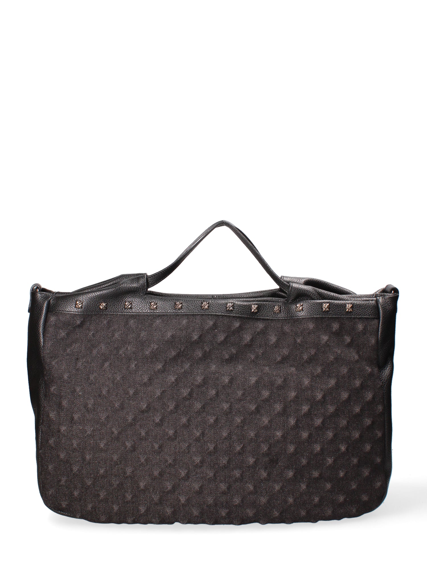 Borsa a mano da donna Vera pelle JR-W-1077-BLACK-DENIM John Richmond