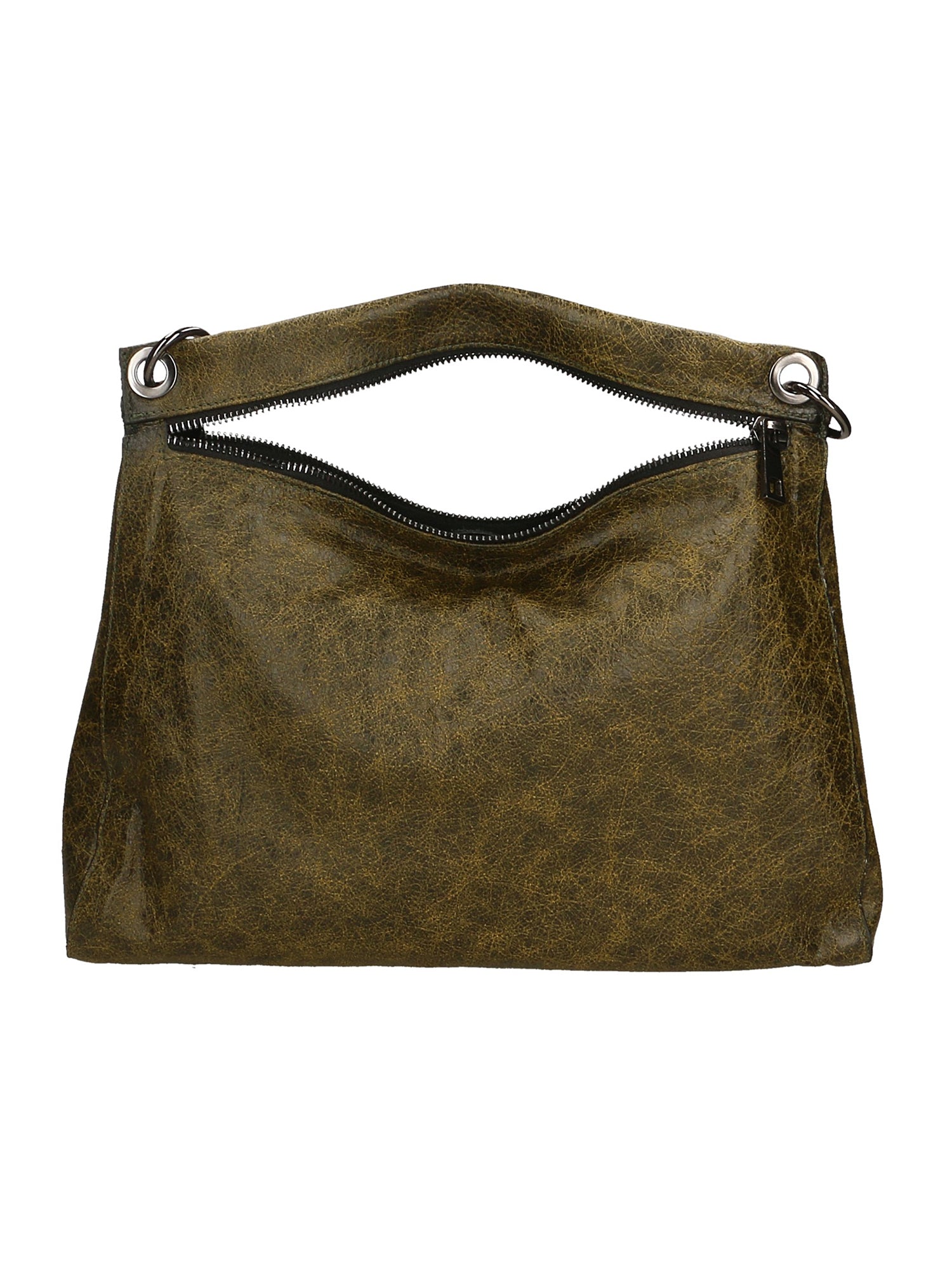 Ondina Borsa a spalla da donna Vera pelle 6569-VERDE GREEN Gave Lux