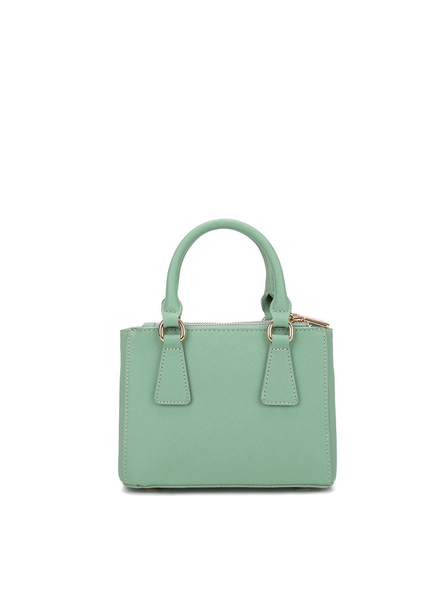 Borsa a mano da donna 100% pelle vegana PU 720-1PT-JADE GREEN Diana&co