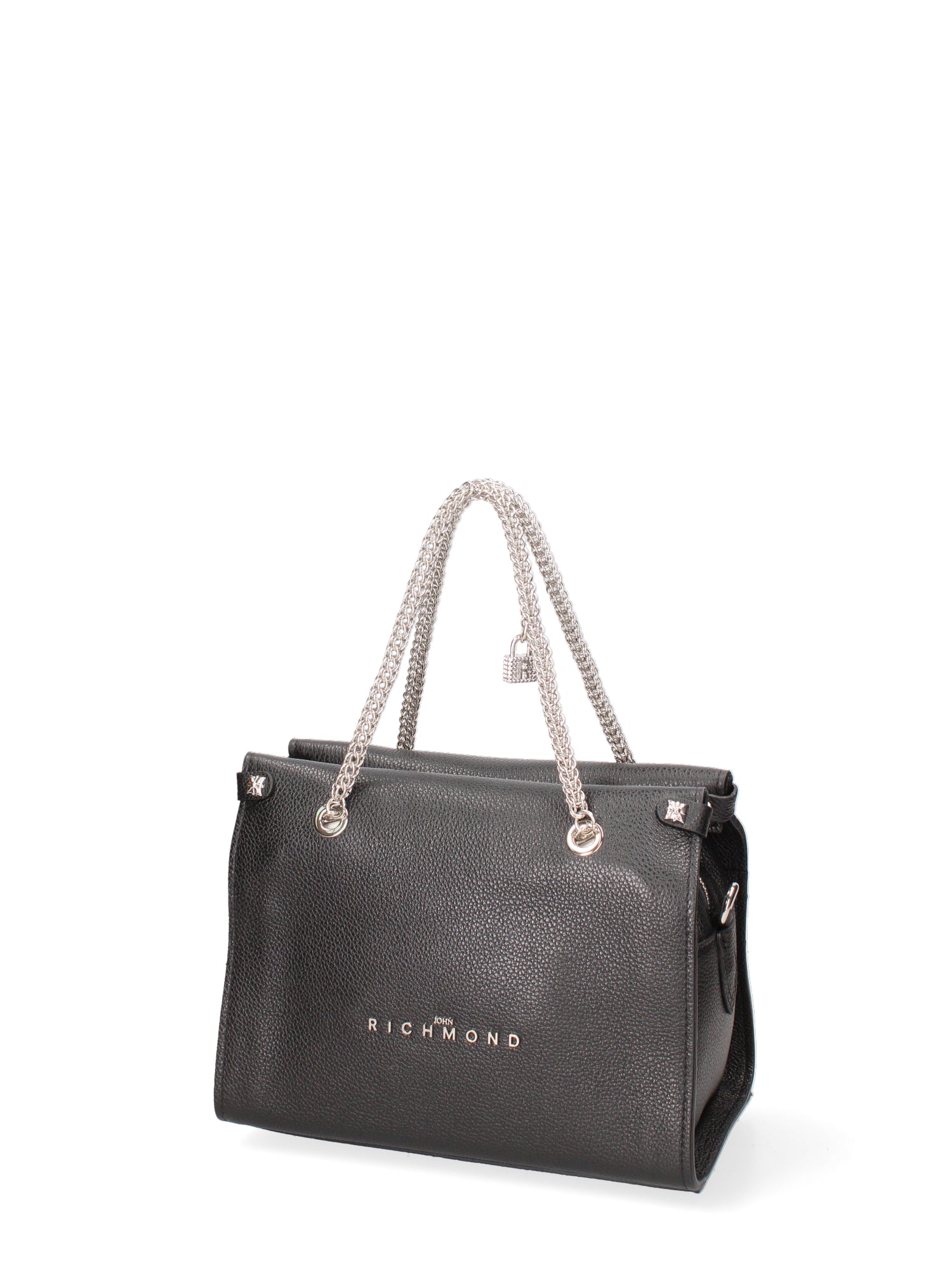 Borsa a spalla da donna Vera pelle JR-W-101-BLACK-SILVER John Richmond