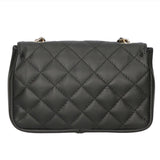 Carolina Borsa a spalla da donna Vera pelle 1073-NERO BLACK Gave Lux