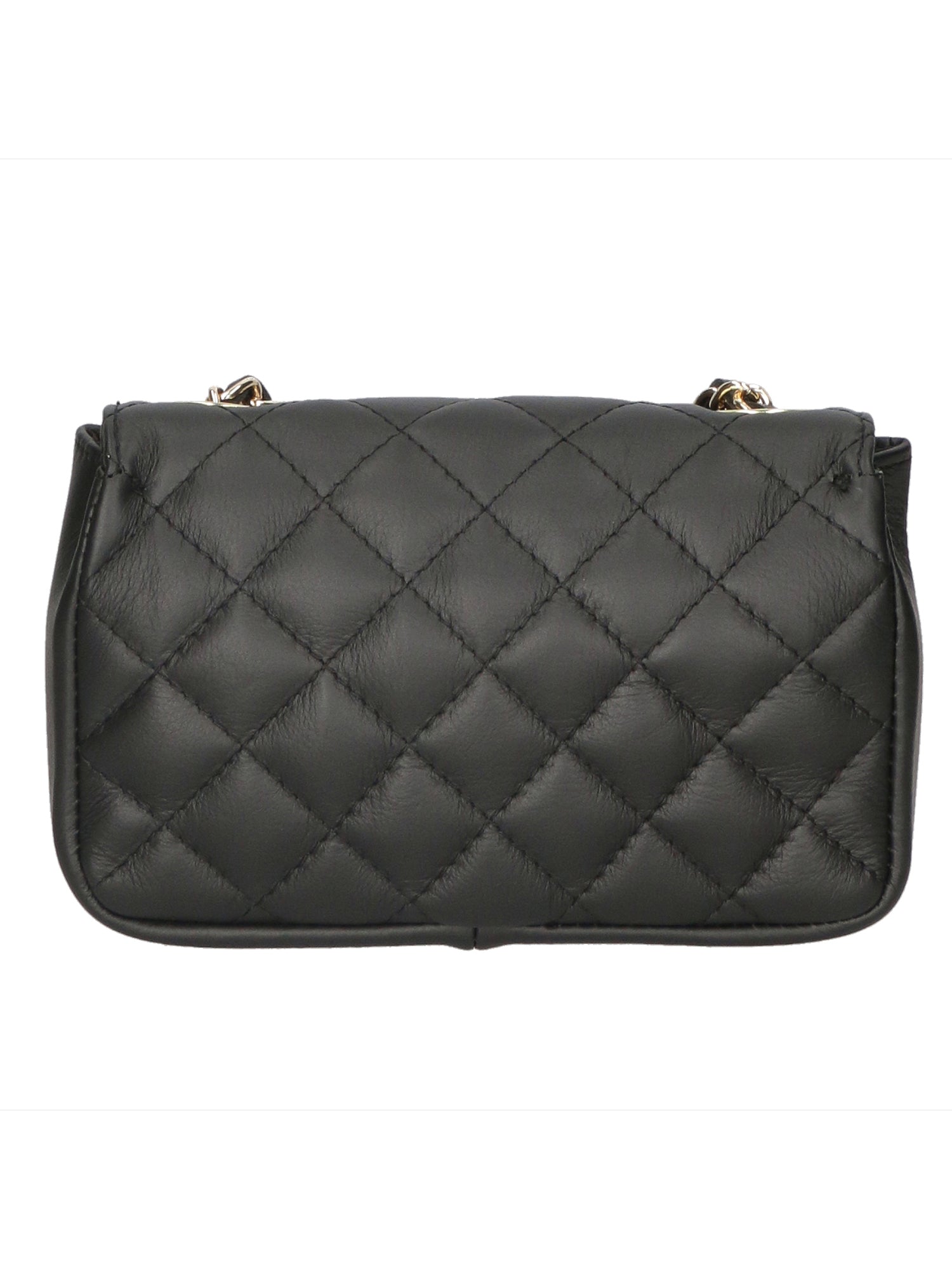 Carolina Borsa a spalla da donna Vera pelle 1073-NERO BLACK Gave Lux