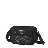 Unisex Textile Shoulder Bag Vegan Product 24x8x16 cm