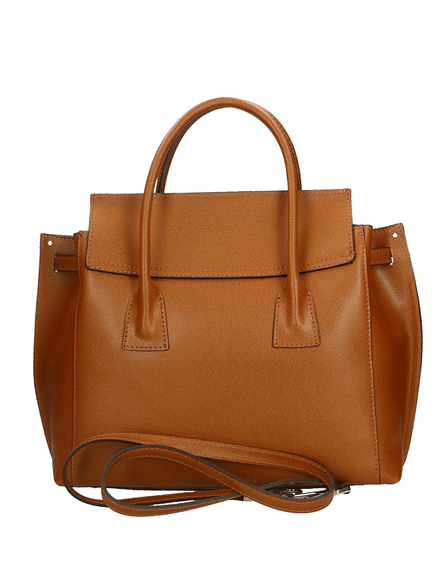 Dayana Borsa a mano da donna Vera pelle 7705-P 608 CUOIO SCURO DARK COGNAC Gave Lux