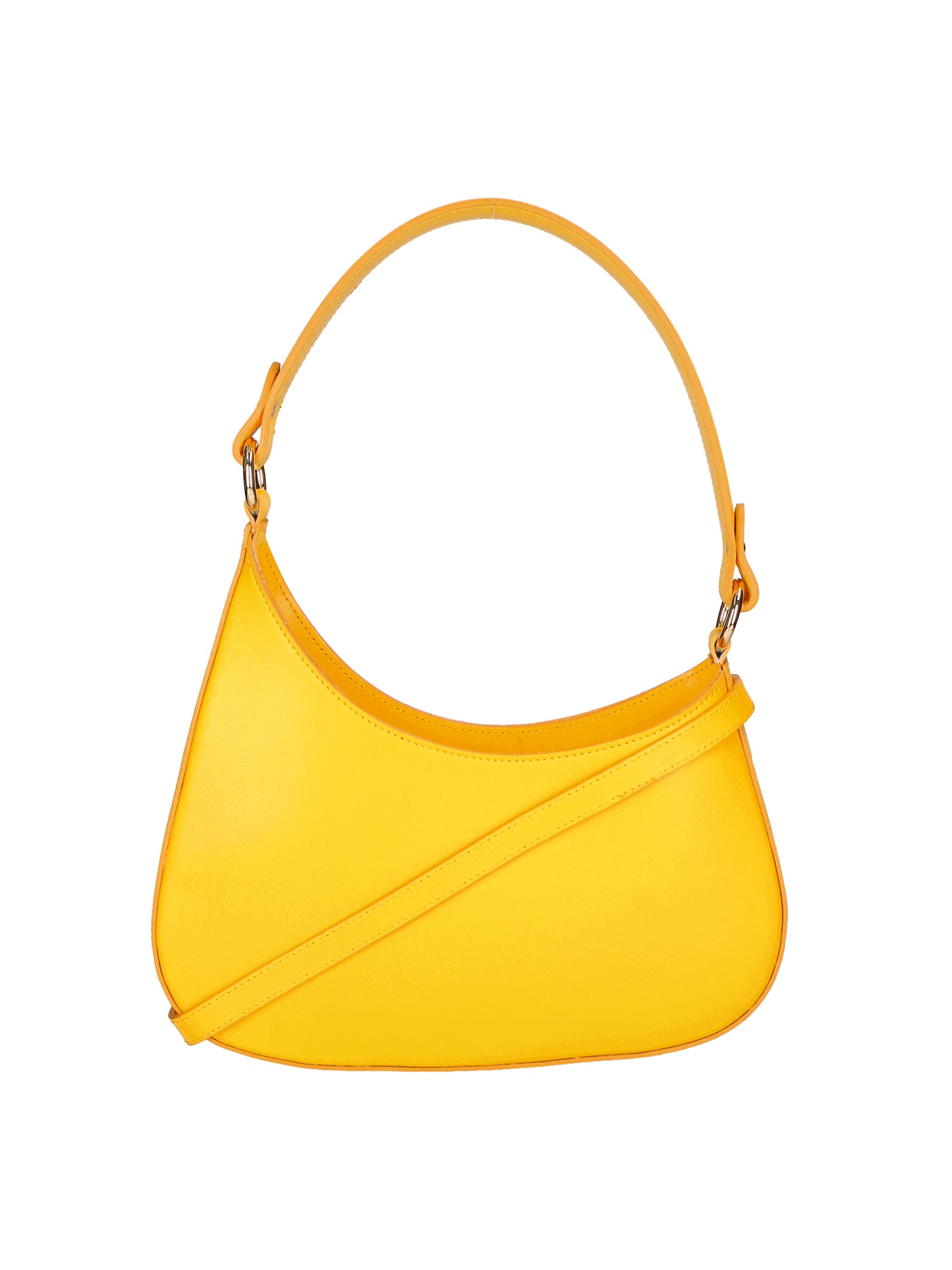 Amelie Borsa a spalla da donna 100% pelle 05254-GIALLO B04 Gave Lux