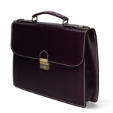 Dafne Borsa da lavoro unisex Vera pelle 7004-VIOLA Gave Lux