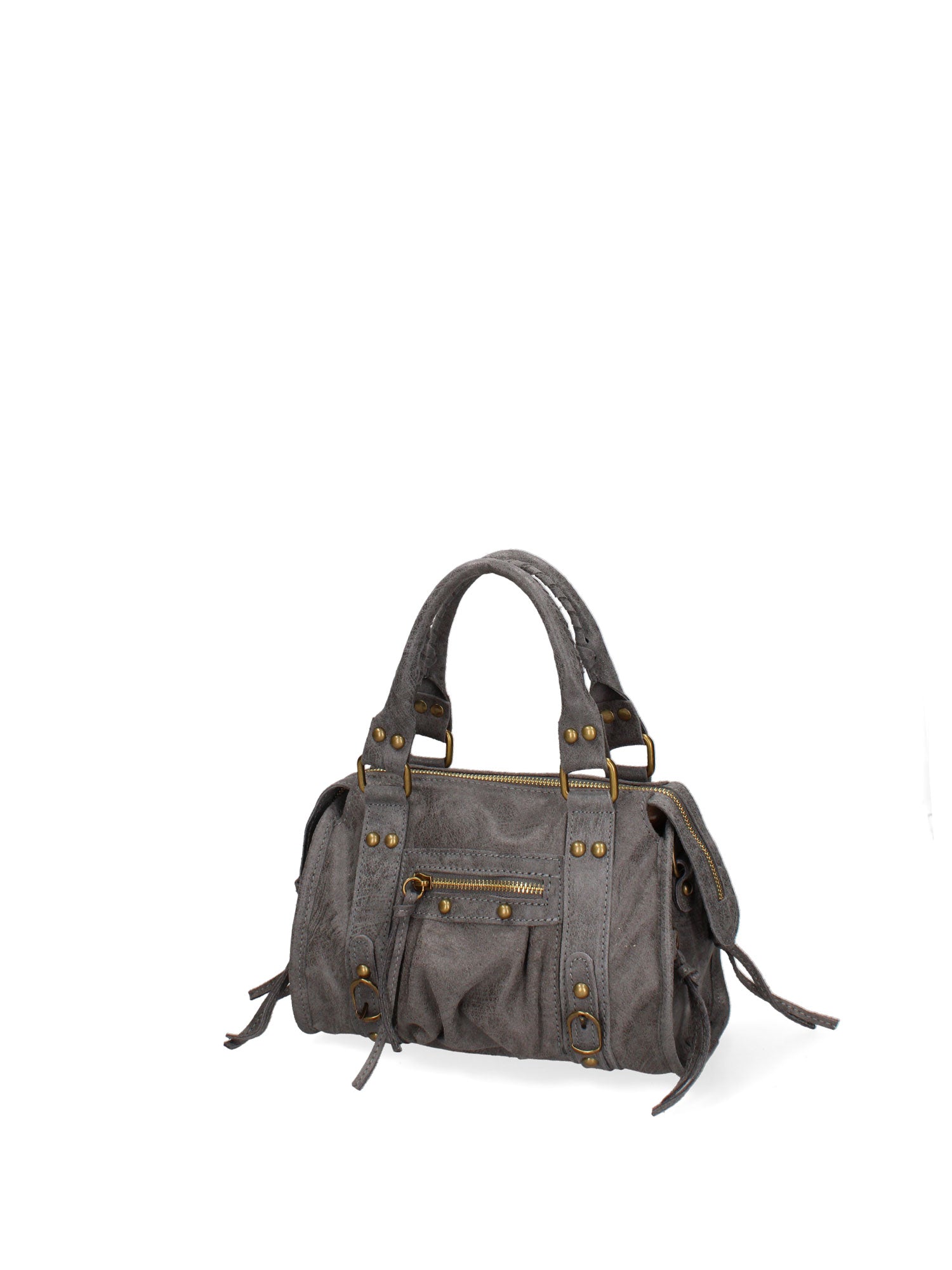 Erisia Borsa a spalla da donna Vera pelle 06091-018 GRIGIO MEDIO Gave Lux