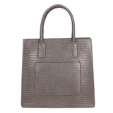 Giulia Borsa a mano da donna Vera pelle effetto cocco 468W-LU27 GRIGIO Viola Castellani