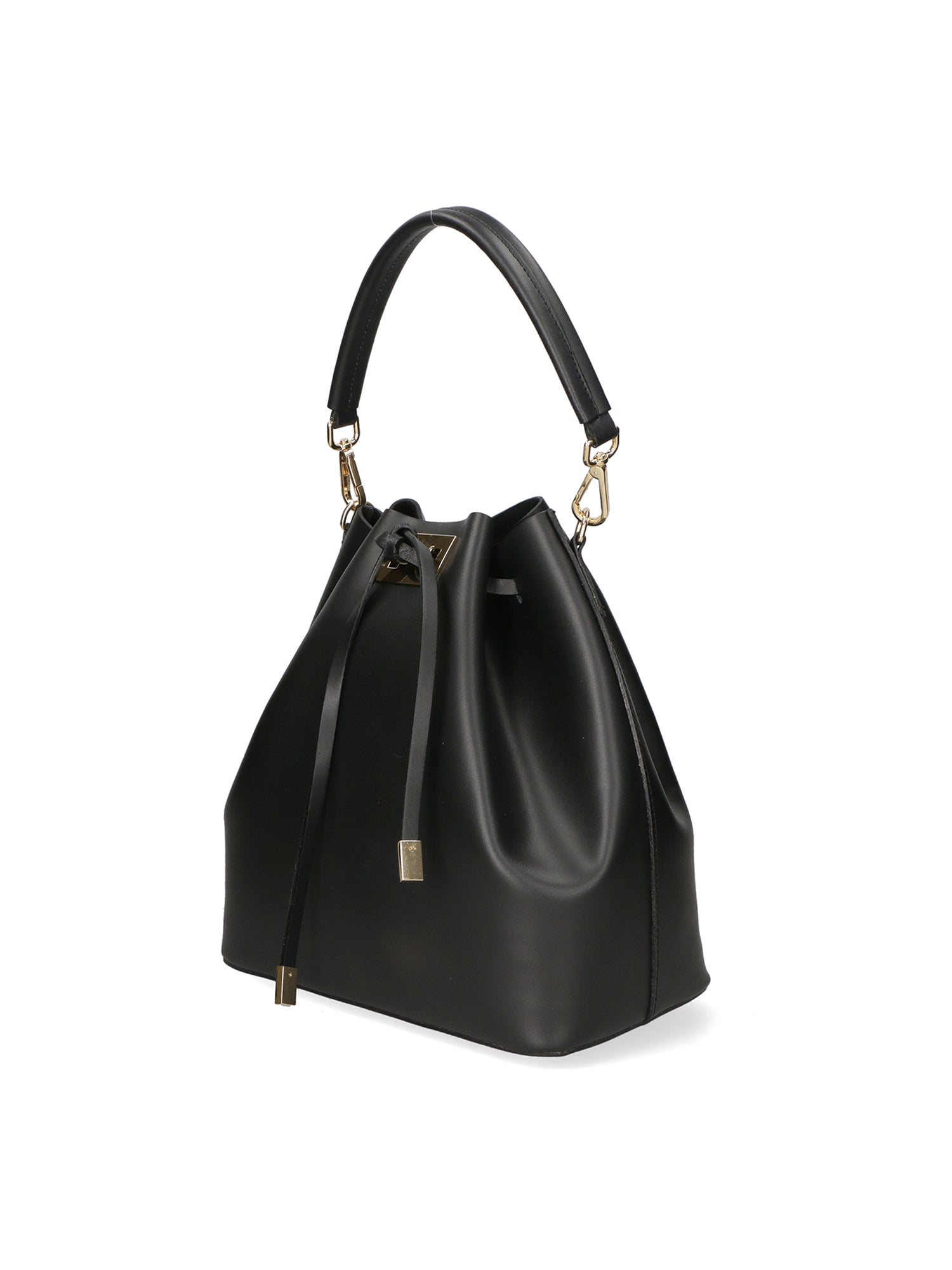 Erina Borsa a mano da donna Vera pelle 8073-P218 NERO Gave Lux