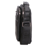 Borsa a tracolla uomo 100% pelle PU PCL3055-BLACK Northampton Polo Club