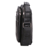 Borsa a tracolla uomo 100% pelle PU PCL3055-BLACK Northampton Polo Club