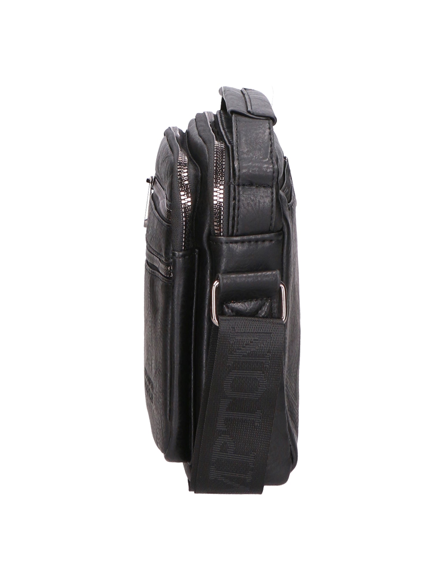 Borsa a tracolla uomo 100% pelle PU PCL3055-BLACK Northampton Polo Club