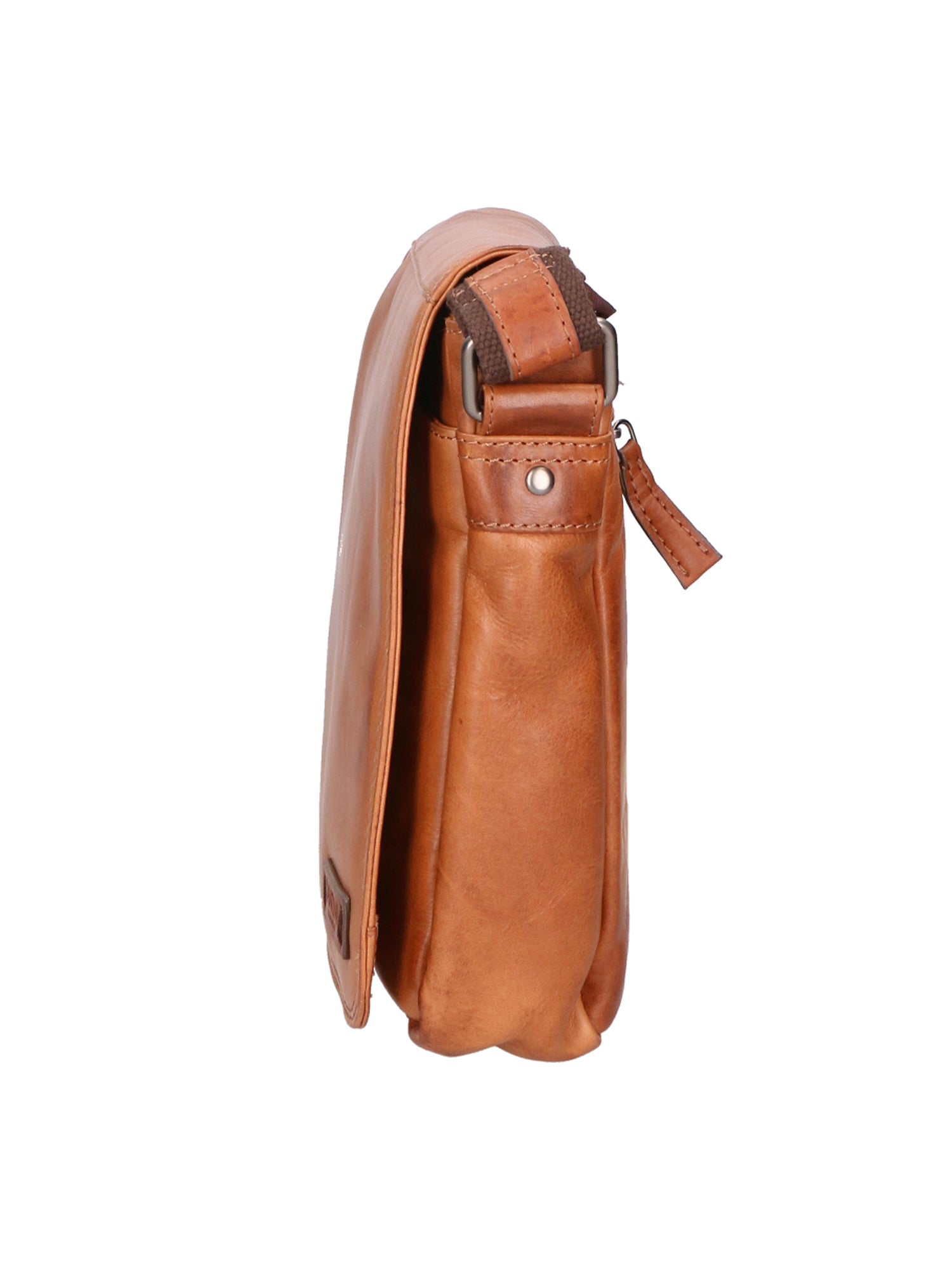 Borsa a tracolla unisex vera pelle 100% pelle SN5862247-TAN Santini Firenze
