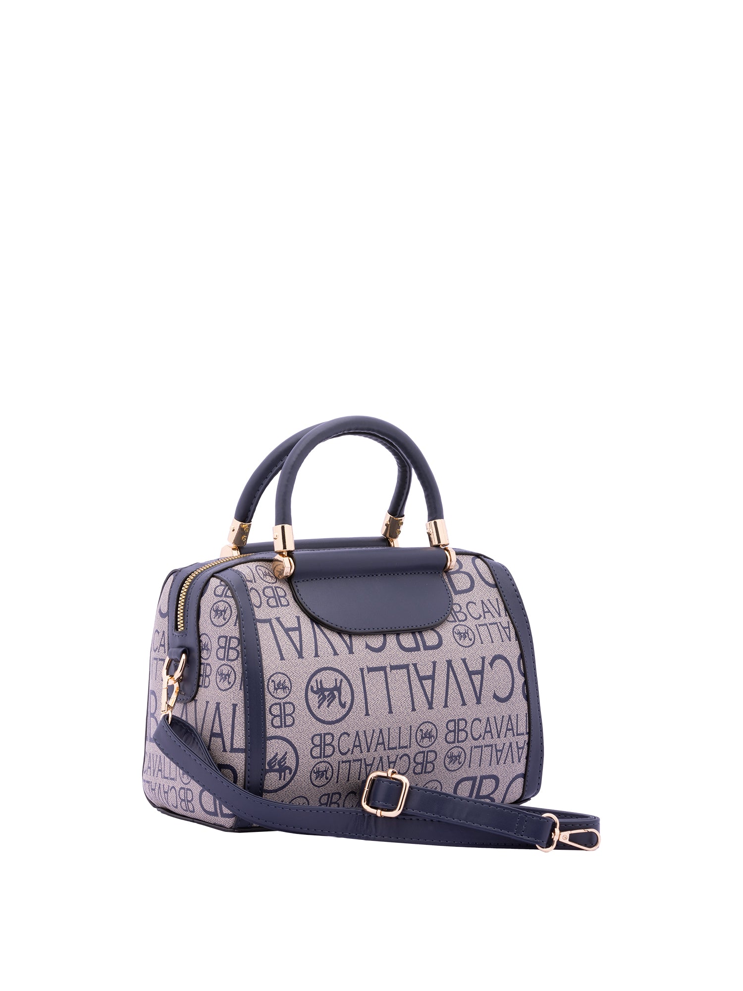 Borsa a bauletto da donna Ecopelle BC1371-BLU B Cavalli
