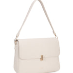Borsa a spalla da donna 100% pelle vegana PU 740-1PT-BISCUIT Diana&co