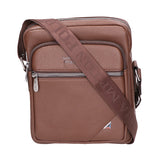 Borsa a tracolla uomo Pelle PU vegana PCL3025-LIGHT BROWN Northampton Polo Club