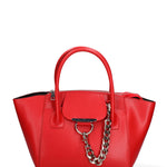 Borsa a mano da donna Vera pelle JR-W-1102BX-CORAL RED-SILVER John Richmond
