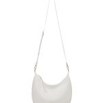Borsa a spalla da donna 100% pelle vegana PU 715-1PT-WHITE Diana&co