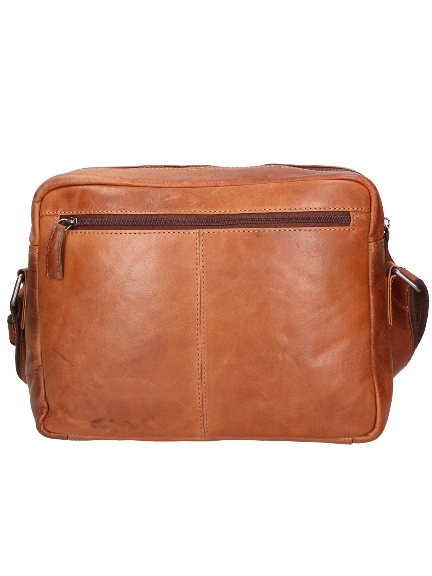 Borsa a tracolla unisex in vera pelle 100% pelle di vacchetta SN5862747-TAN Santini Firenze