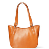 Eva Borsa a spalla da donna Vera pelle 9024-CUOIO COGNAC Gave Lux