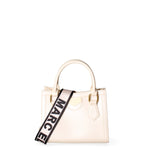 Borsa a mano da donna 100% Pvc FLAT-WOOD-S 24-WHITECAP - LIGHT OTTONE Marc Ellis