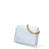 Borsa a spalla da donna Ecopelle DC3122-2-LIGHTBLUE Diana&co