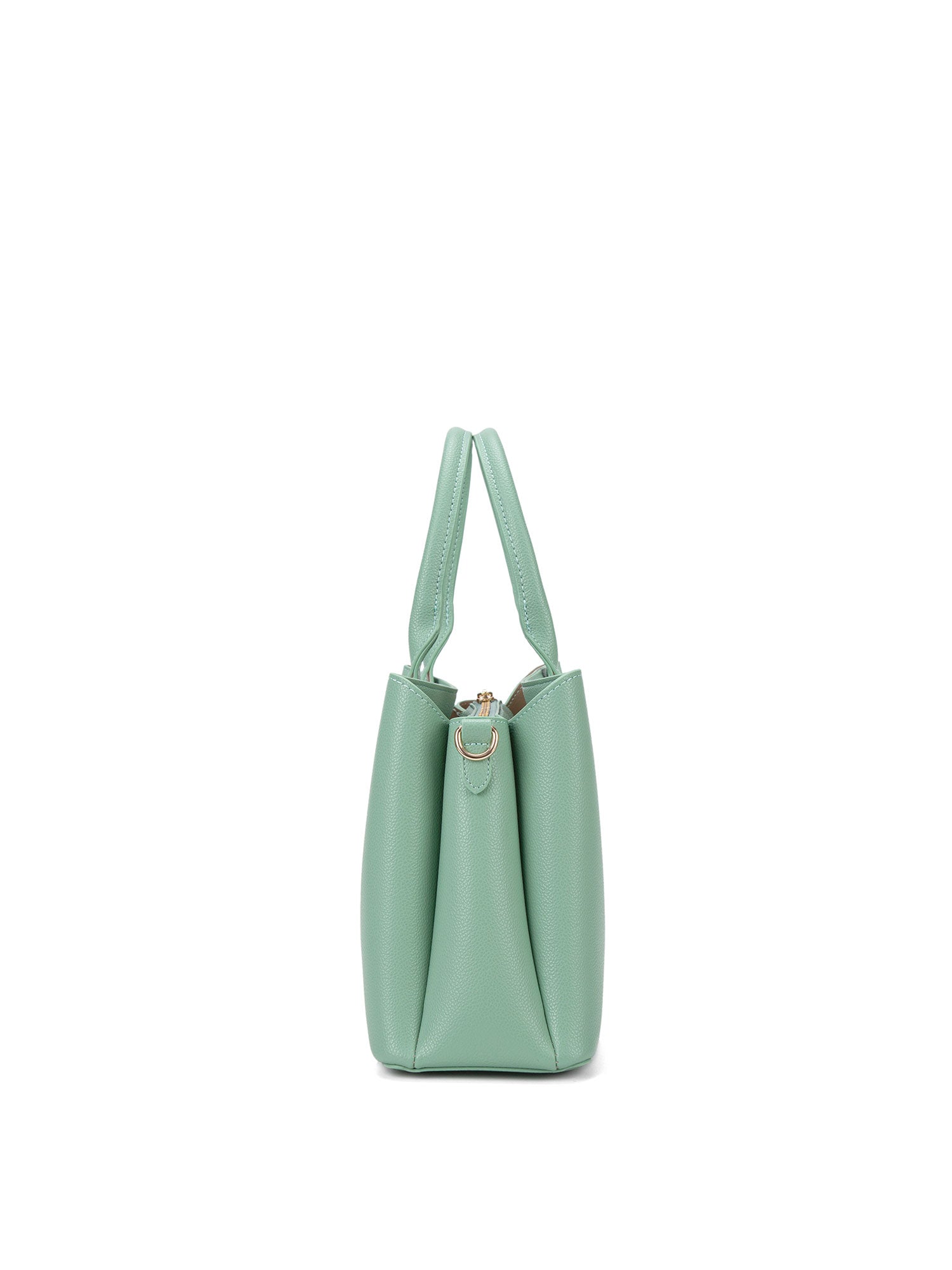 Borsa a mano da donna 100% pelle vegana PU 711-4PT-JADE GREEN Diana&co