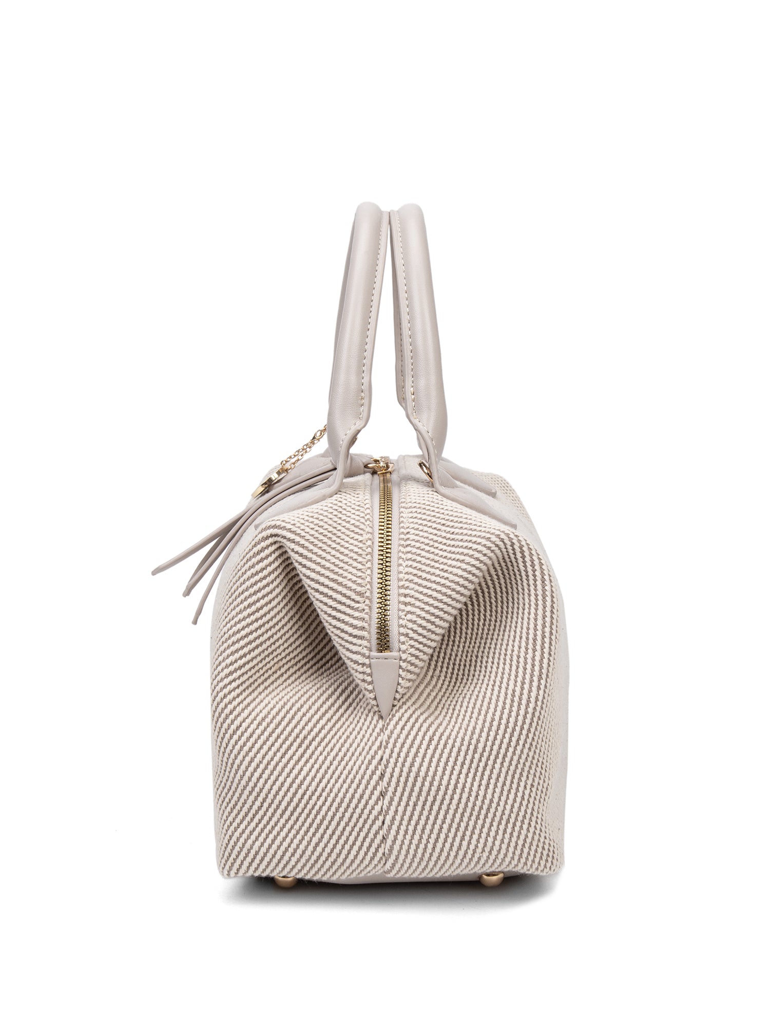 Borsa a mano da donna 100% pelle vegana PU 749-1PT-BEIGE Diana&co