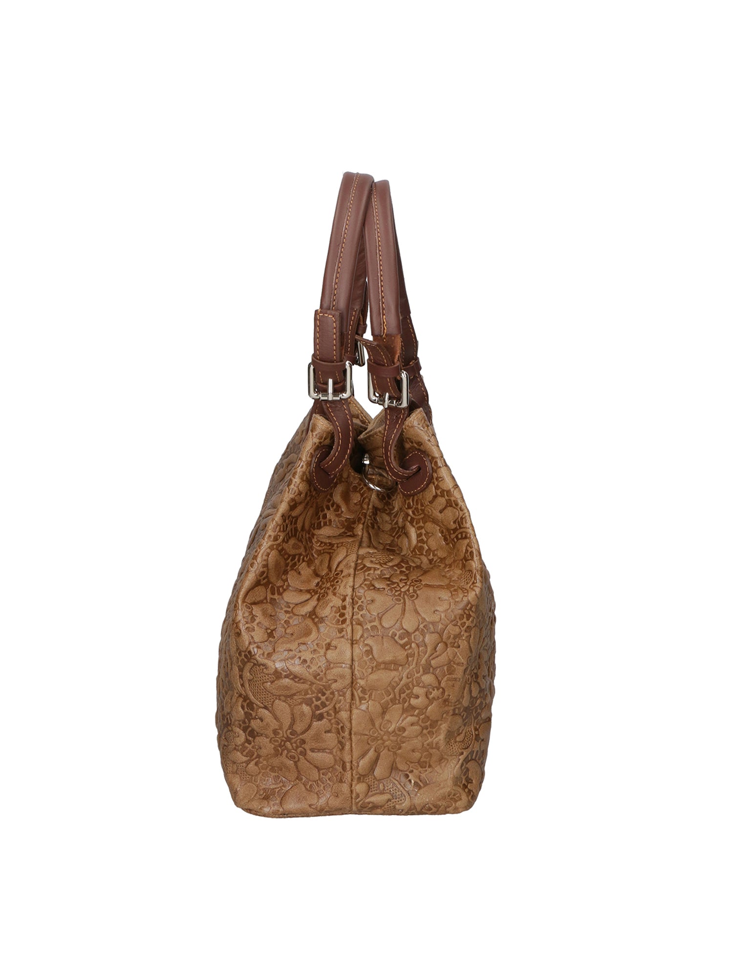 Elenia Borsa a mano da donna Vera pelle 80049-009 TAUPE SCURO Gave Lux