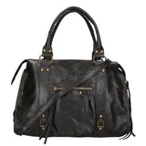 Elara Borsa a spalla da donna Vera pelle 06090-NERO Gave Lux