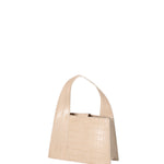 Borsa a mano da donna Vera pelle effetto cocco 07220-C37 BEIGE Roberta Rossi
