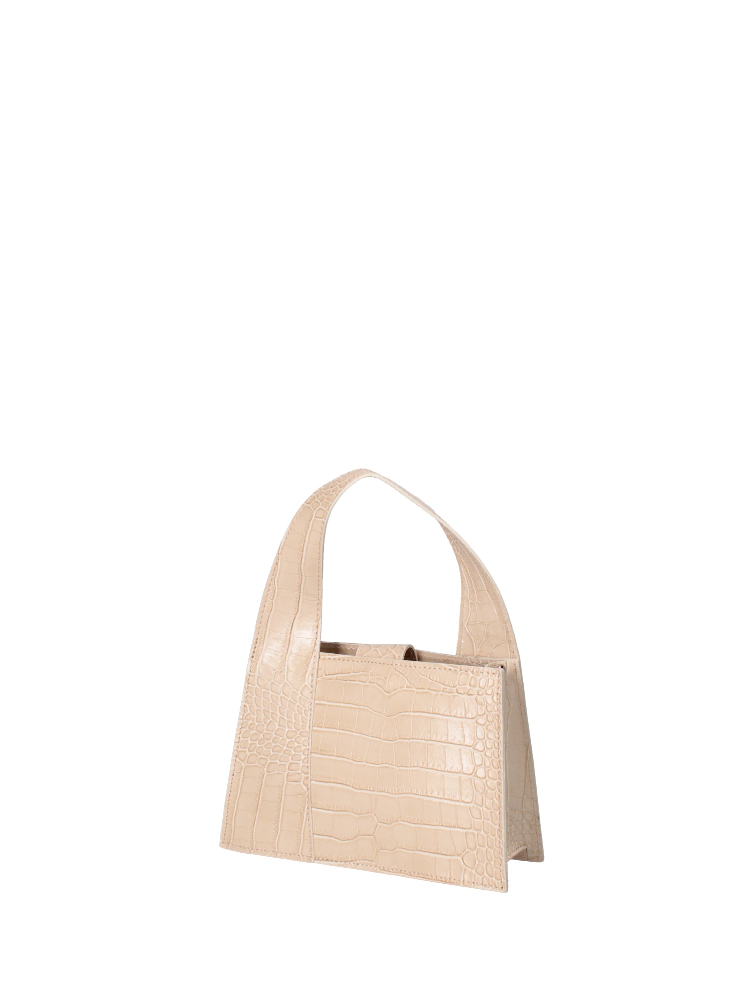 Borsa a mano da donna Vera pelle effetto cocco 07220-C37 BEIGE Roberta Rossi
