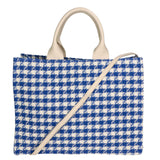 Alicia Borsa a spalla da donna Cotone e pelle 05086-22 BLU ELETTRICO Gave Lux