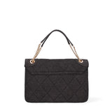 Borsa a spalla da donna Nylon & Ecopelle DC3533-2-BLACK Diana&co