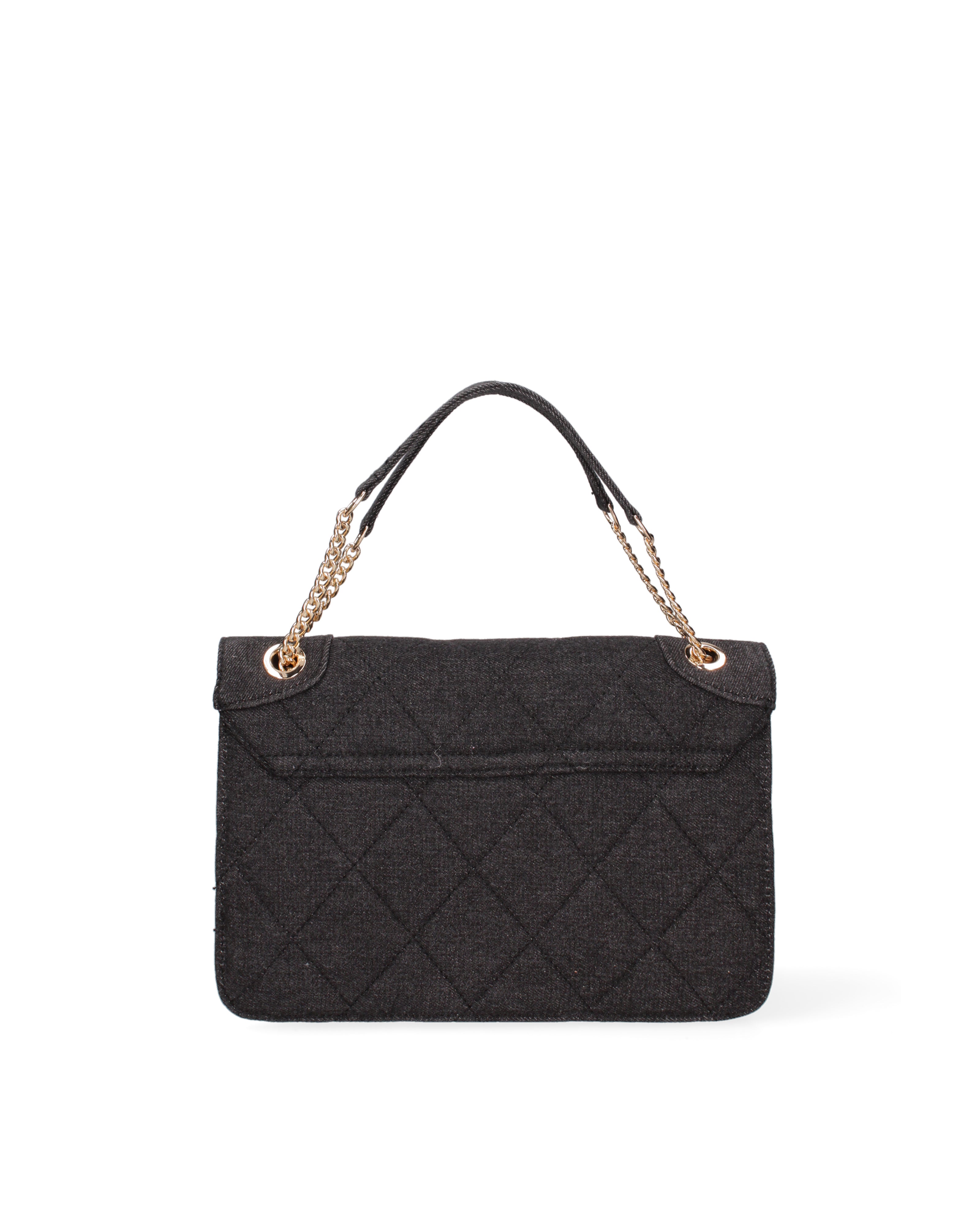 Borsa a spalla da donna Nylon & Ecopelle DC3533-2-BLACK Diana&co