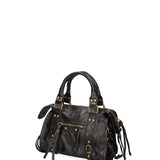 Solara Borsa a spalla da donna Vera pelle 06091 LM-L022 NERO Gave Lux