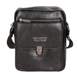 Borsa a tracolla uomo in pelle PU Casual PCL3083-BLACK Northampton Polo Club
