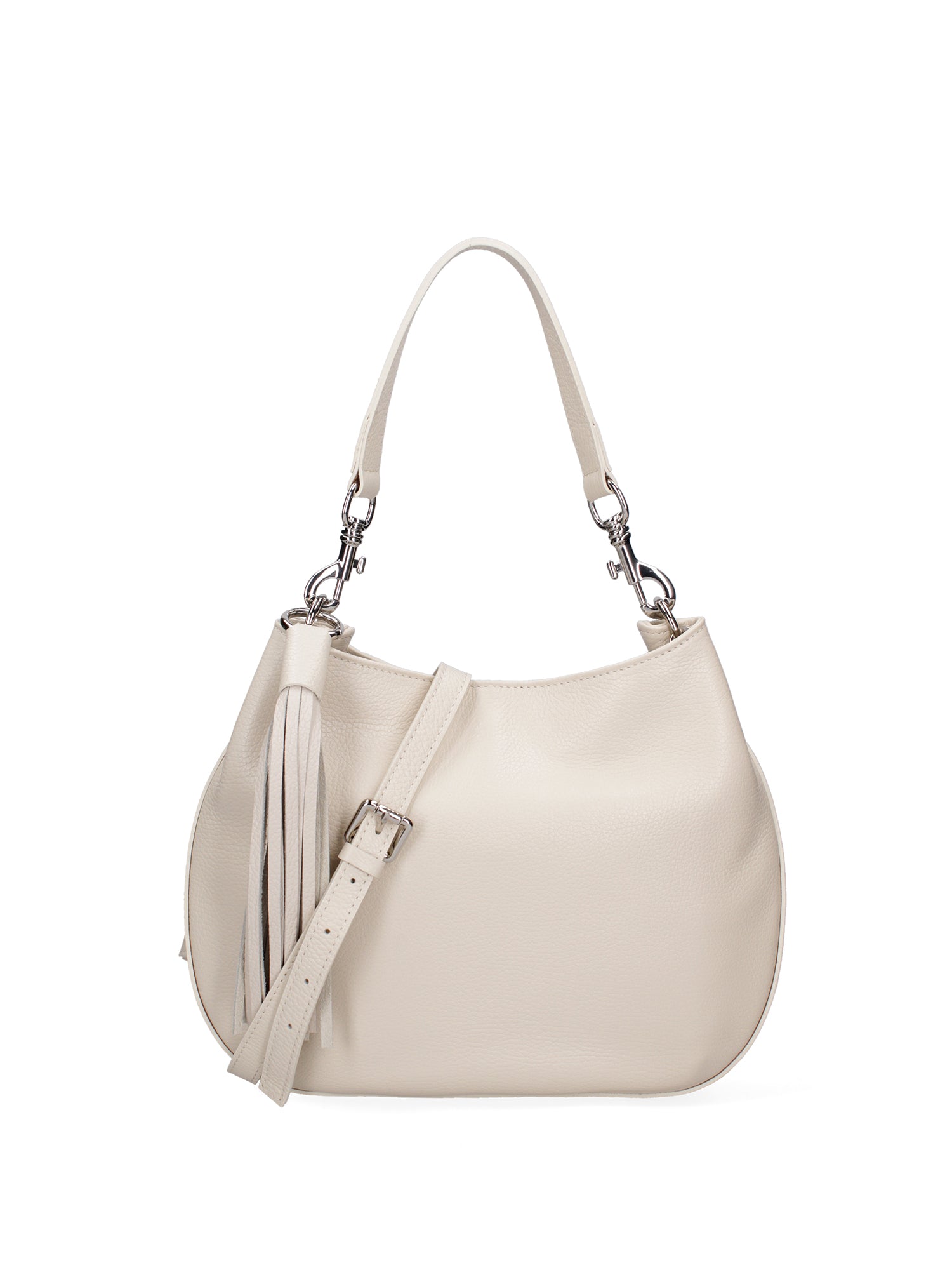 Borsa a spalla da donna Vera pelle 07316-D37 LATTE Roberta Rossi