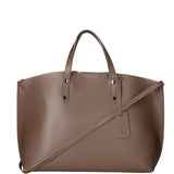 Lumena Borsa a mano da donna Vera pelle 2094-L134 TAUPE SCURO Gave Lux
