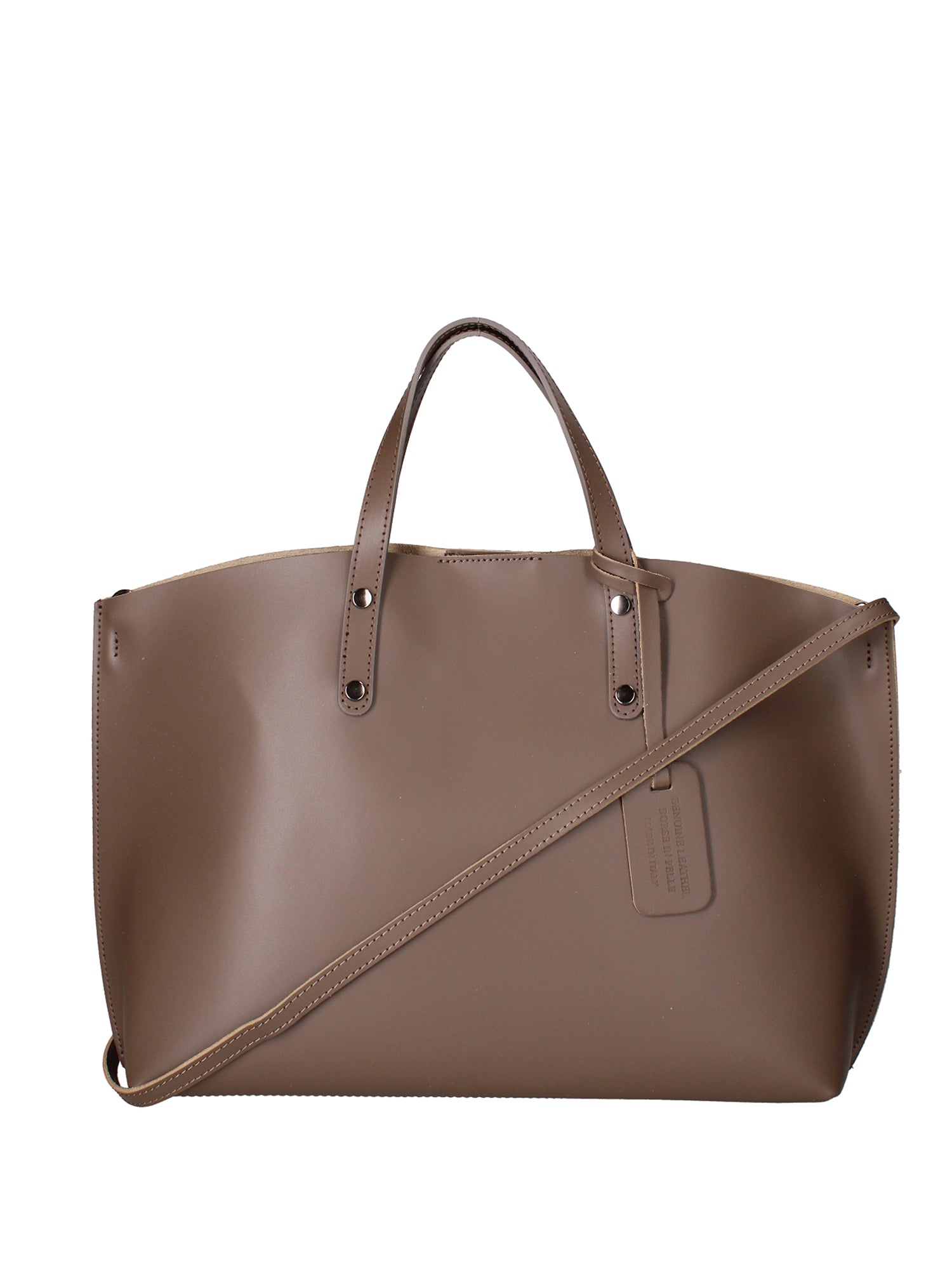 Lumena Borsa a mano da donna Vera pelle 2094-L134 TAUPE SCURO Gave Lux