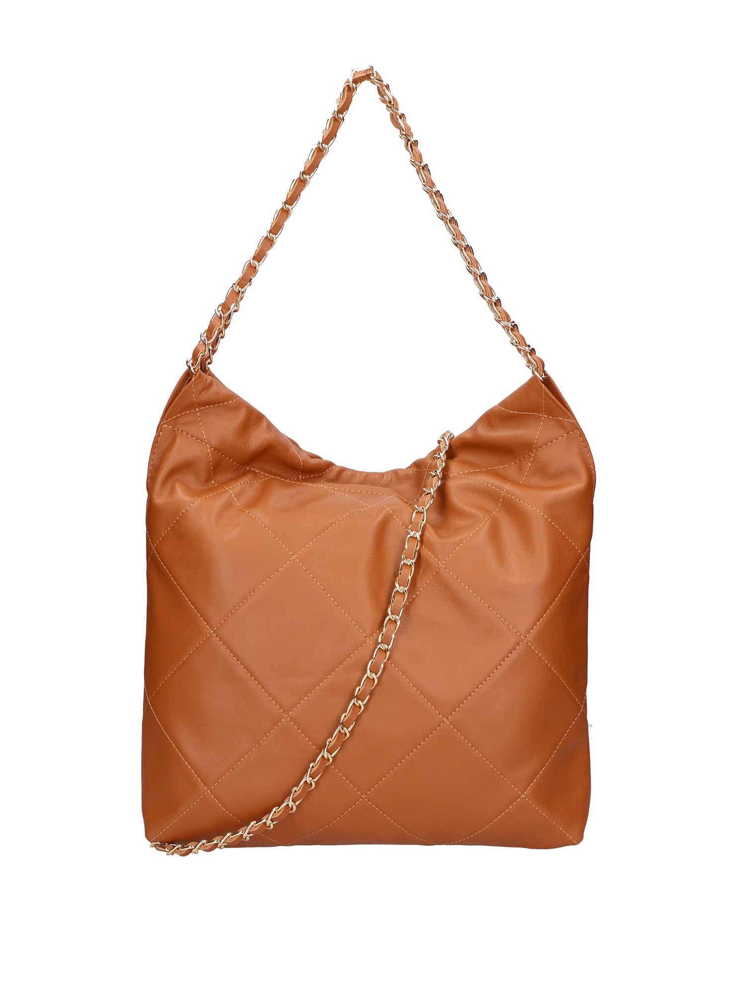 Violante Borsa a spalla donna Vera pelle 06897-S17 CUOIO SCURO Gave Lux