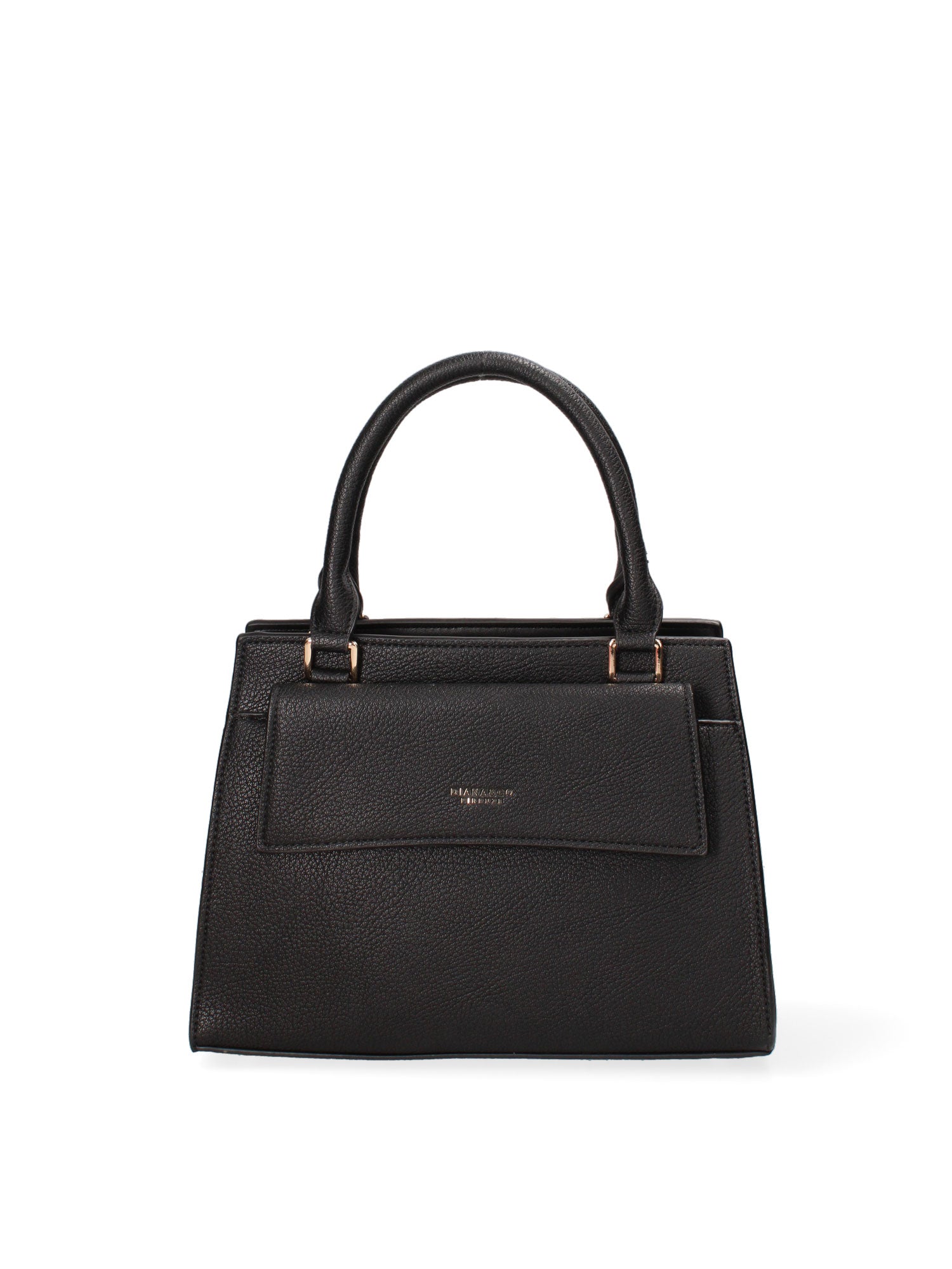 Borsa a mano da donna Ecopelle e Zip 614-2-BLACK Diana&co