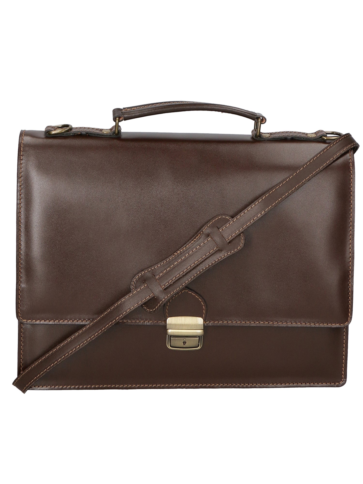 Ivo 7003-T.MORO Borsa da lavoro unisex in vera pelle Gave Lux