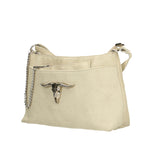 Embera Elite Borsa a tracolla donna Vera pelle scamosciata 8650-BEIGE Gave Lux