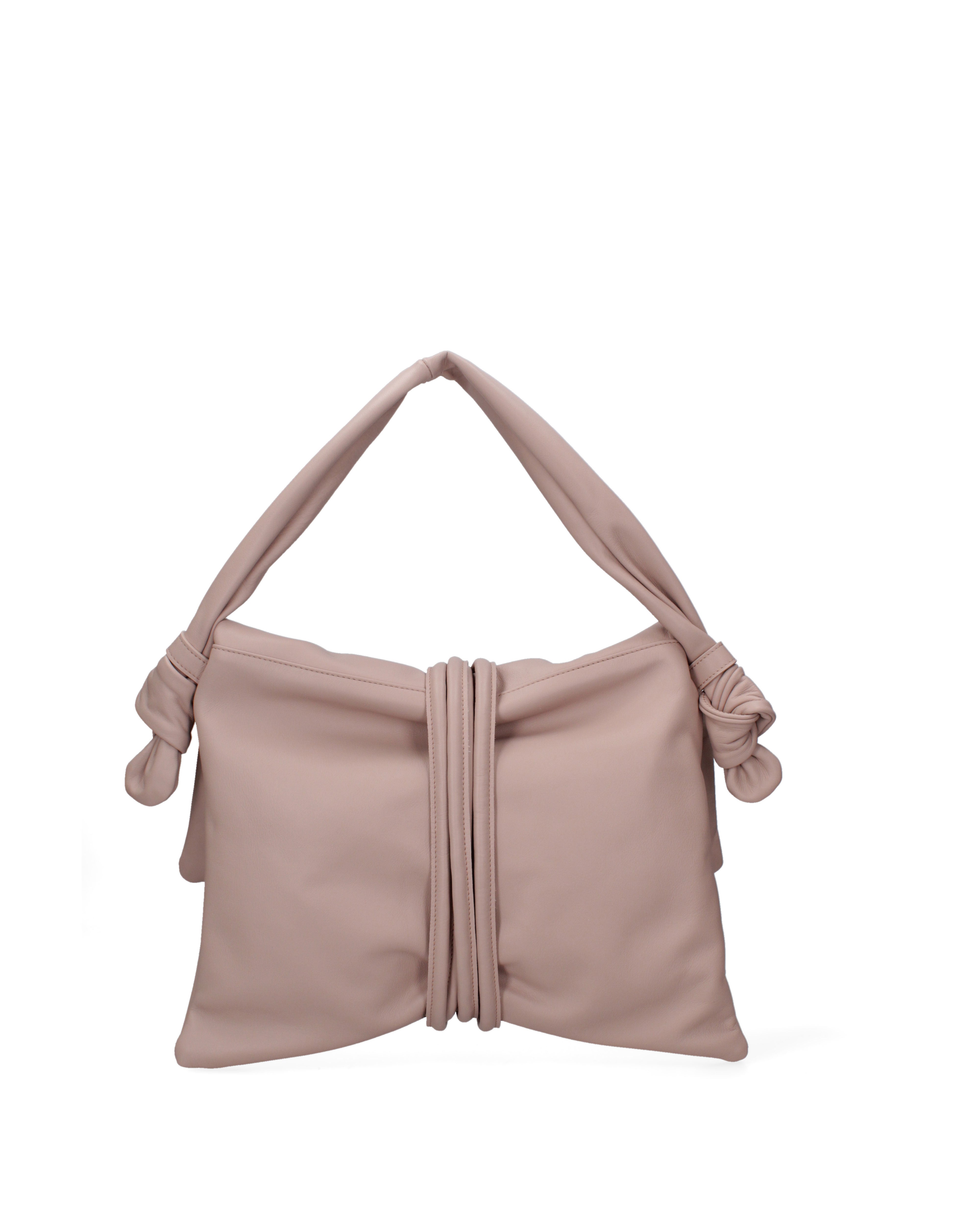 Borsa a spalla da donna Vera pelle 07172-S68 NUDO Viola Castellani