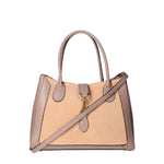 Jordana Borsa a mano da donna Vera pelle e suede 07150-L110 TAUPE Viola Castellani